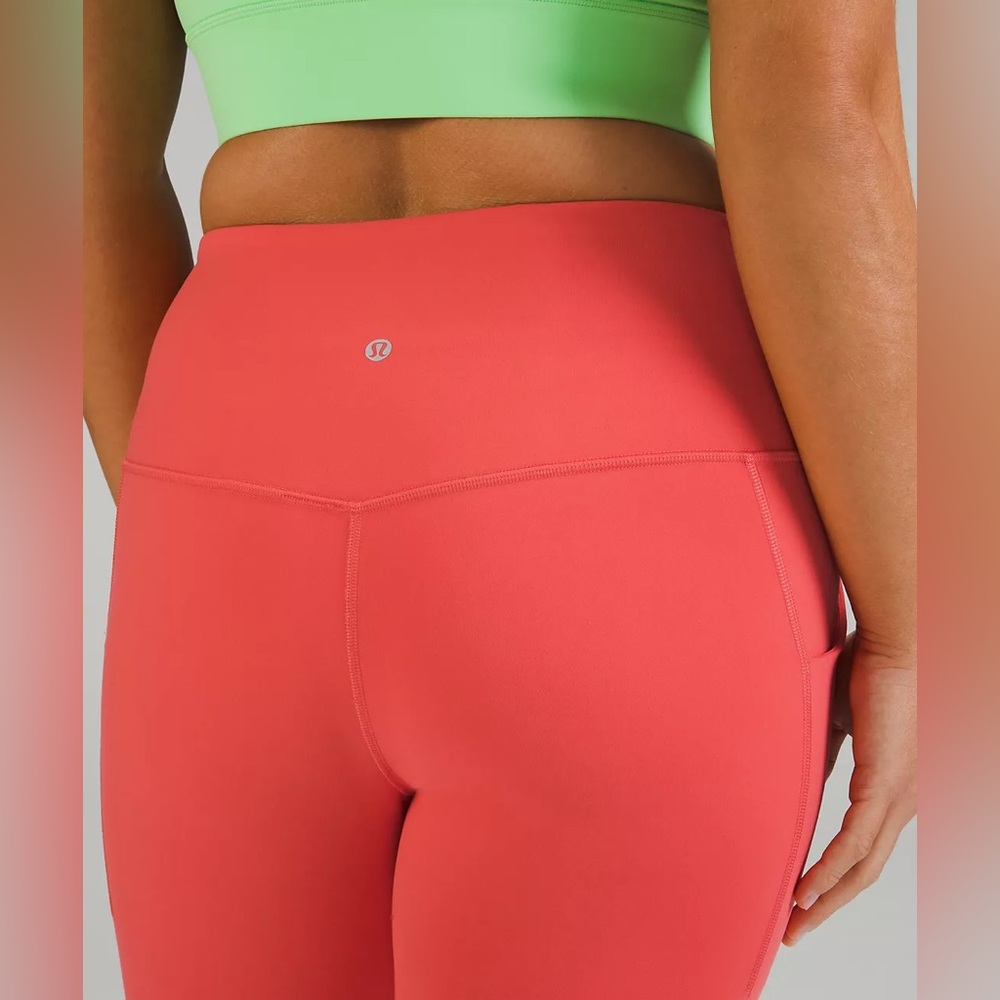 NWT Lululemon Align™ High-Rise Pant with Pockets 25" In Pale Raspberry - Picture 4 of 5